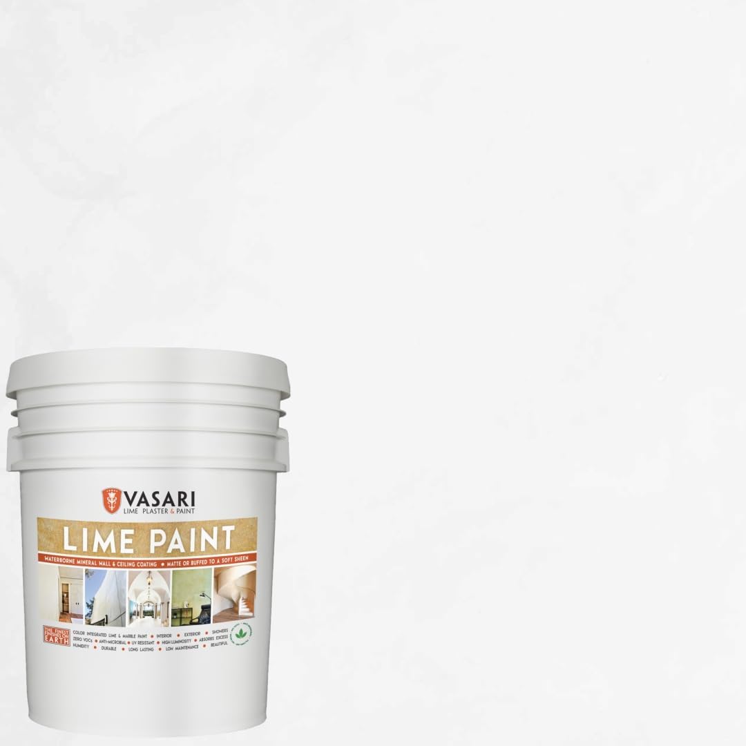 VASARI Lime Plaster & Paint: Natural Lime Paint in Pearl White