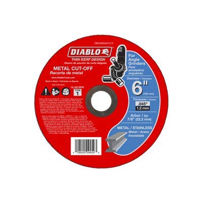 Freud 6 Metal Cut-Off Disc, 10-Pack, Angle Grinder Compatible