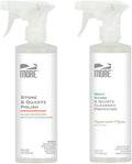 Stone & Quartz Twin Pack Cleaner + Polish - For Granite, Marble