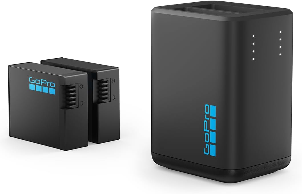 GoPro HERO13 Black Charger + 2 Enduro Batteries