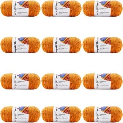 Soft Classic Solid Yarn 12 Pack for Creative Crafting Projects