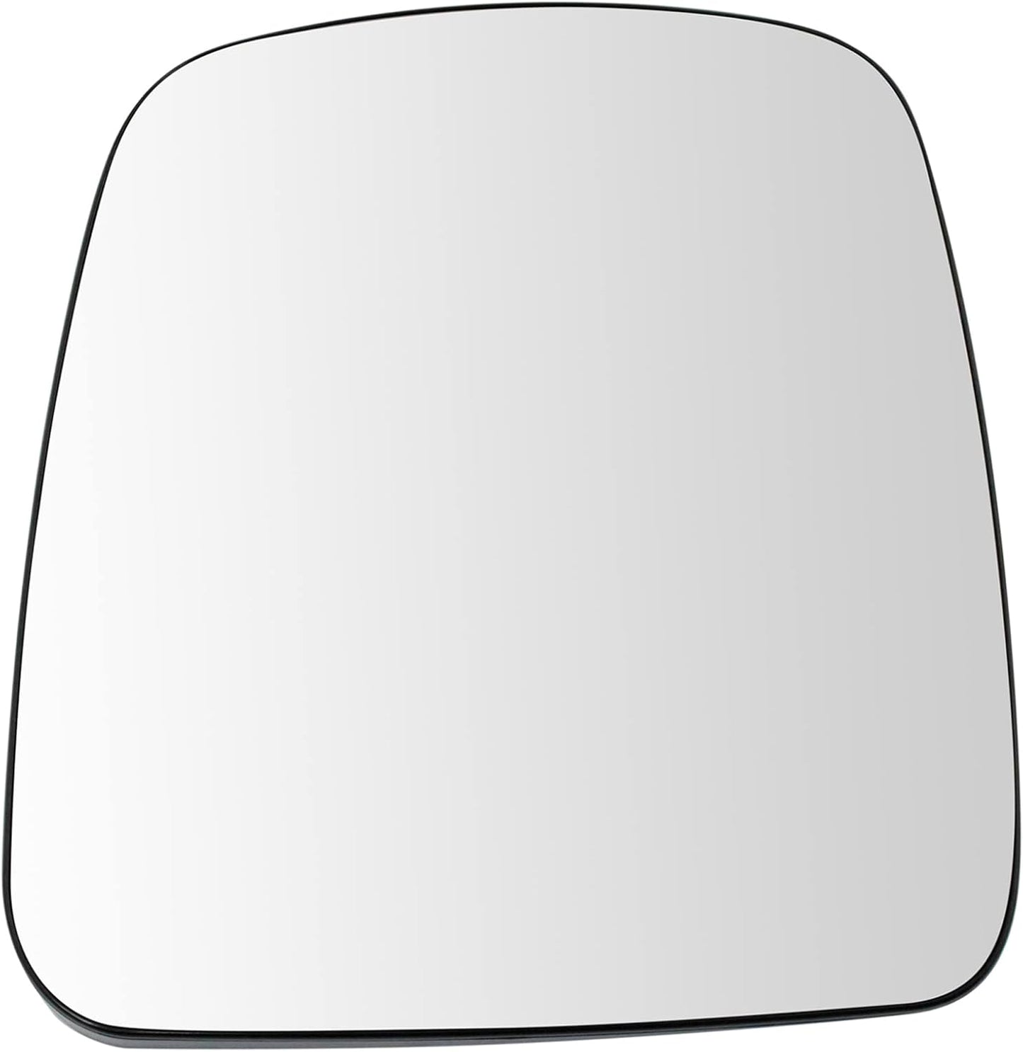 TRQ Exterior Side View Mirror Glass for GM Van - Manual LH