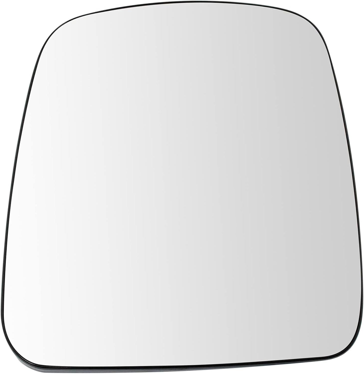 TRQ Exterior Side View Mirror Glass for GM Van - Manual LH