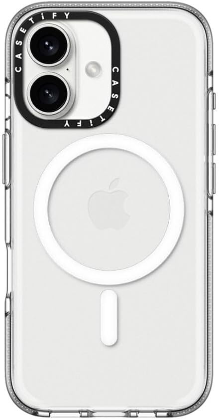CASETIFY Clear iPhone 16 Case with 6.6ft Drop Protection