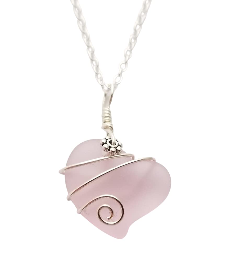 Yinahawaii Handmade Sea Glass Necklace for Unique Women Gifts