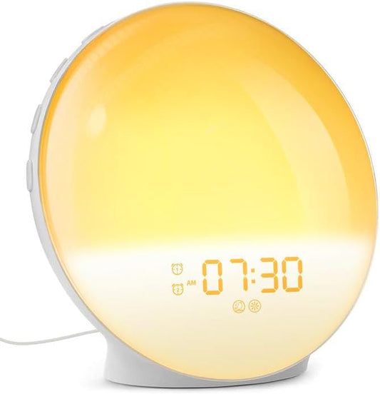 Dekala Sunrise Alarm Clock for Heavy Sleepers with FM Radio