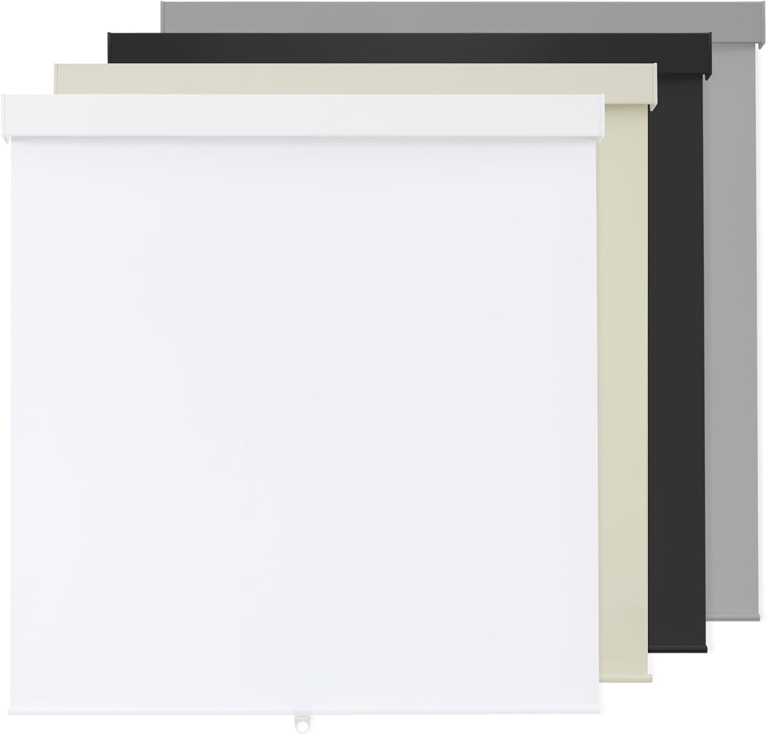 Blackout Cordless Roller Shades Blinds for Windows - 42in W x 72in H