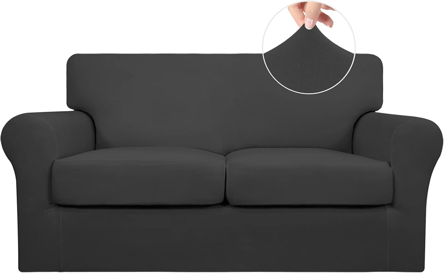 Easy-Going 3 Pieces Stretch Soft Couch Cover for Dogs