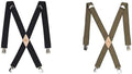 Mens 1-1/4ft Solid Straight Clip Suspender - Heavy-Duty Clips