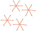 Rubber Spider Bungee for Semi Truck Tires - 4 Pack Adjusters