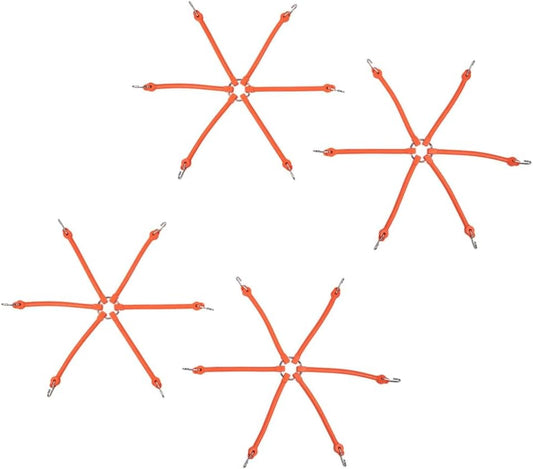 Mytee Products 4 Pack Rubber Spider Bungee for Semi Truck Tires