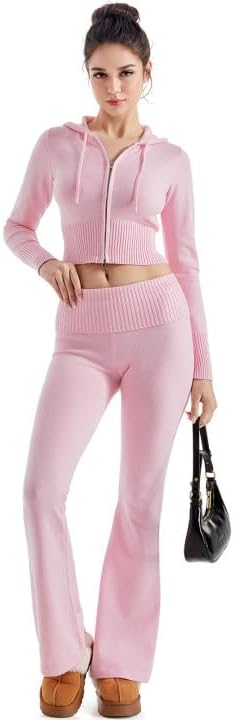 SUUKSESS Women 2 Piece Knit Sets for Trendy Fall Outfits