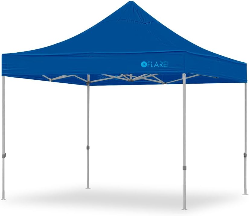 Flare Shade 10x10 Pop Up Tent: Commercial Grade & Extended Warranty!