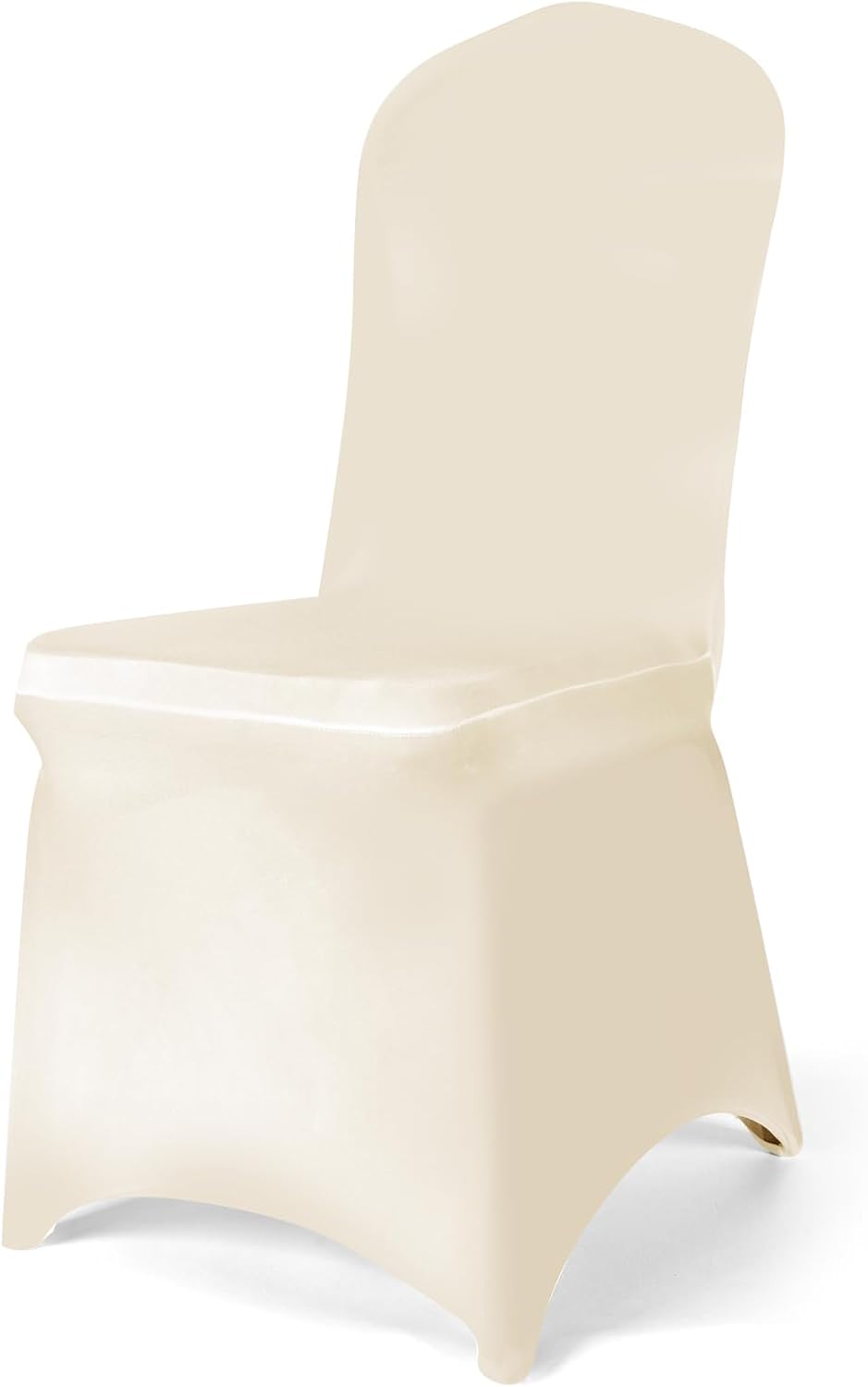 150 PCS Ivory Polyester Spandex Chair Covers for Events