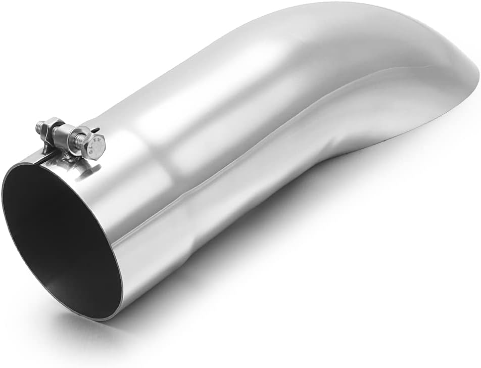 A-KARCK Turn Down Exhaust Tip 3.5 Inlet for High Performance