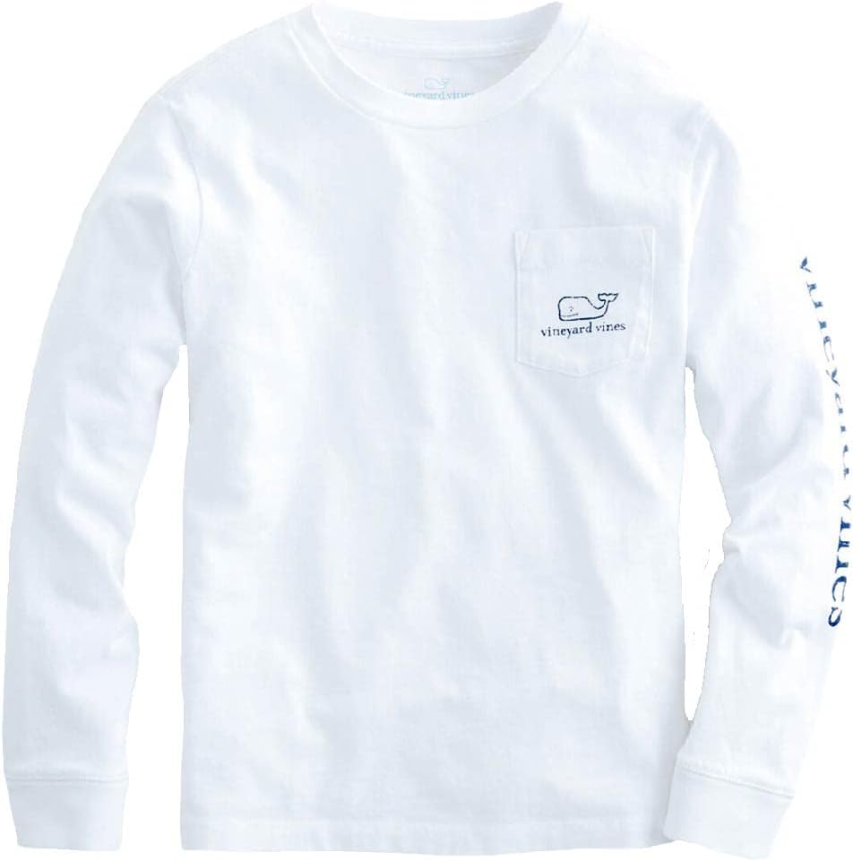 Boys Long-Sleeve Vintage Whale Pocket Tee for Everyday Comfort