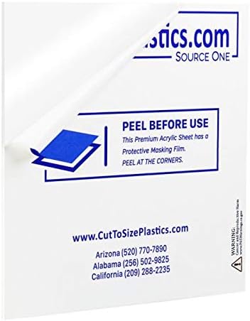 SourceOne 1/2 in Clear Acrylic Plexiglass Sheet for Versatile Use