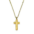 Gold Cross Necklace For Men 24K Gold Plated - Timeless Pendant