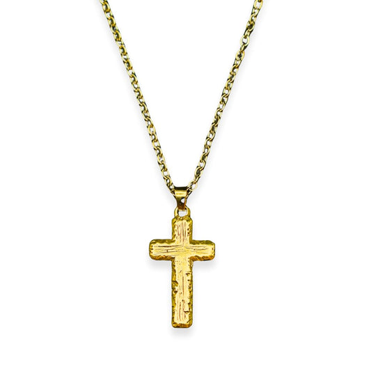 Gold Cross Necklace for Men Premium Handmade Waterproof Design