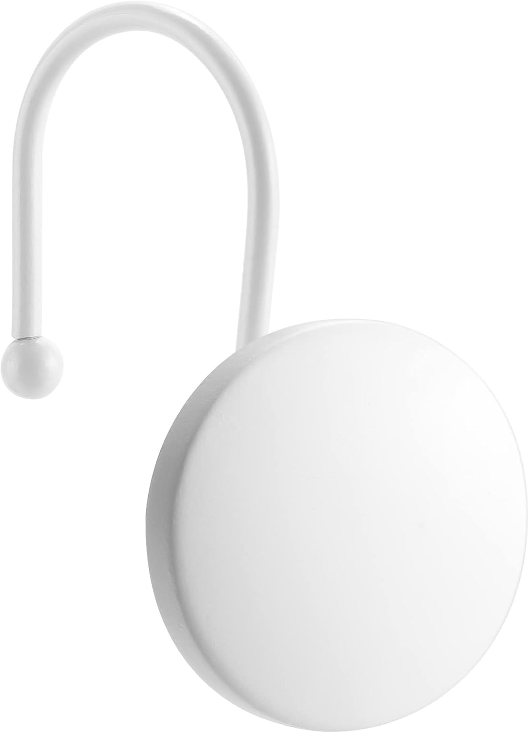 Matte White Round Button Hooks for Stylish Bathrooms