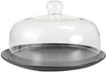 NOVSKI 22cm Glass Oil Splash-Proof Microwave Cover