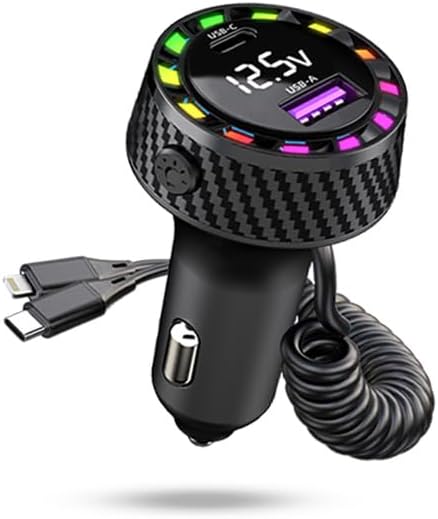 4-in-1 Fast Car Charger with Type C - Alanph