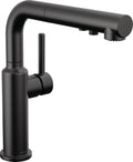 Delta Daneri Matte Black Kitchen Faucet with Pull-Out Sprayer - Modern