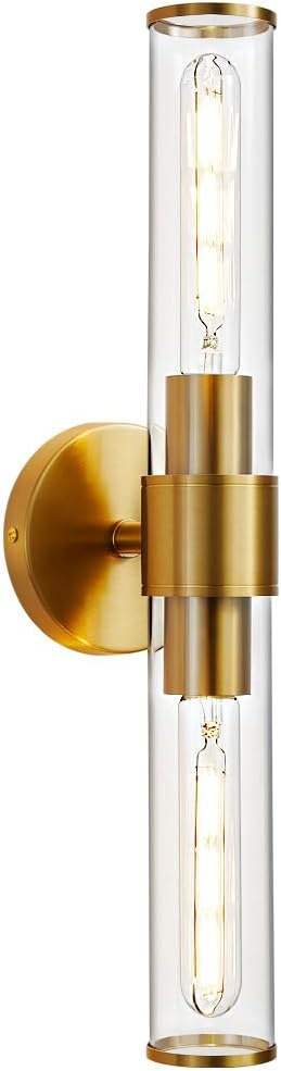 Gold Wall Sconce for Modern Bathroom and Living Room Lighting