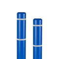 BollardGard 4 in x 52 in 2-Pack Bollard Cover Blue White Tape - Low