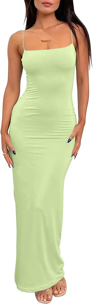 LILLUSORY Womens Summer Casual Slip Dress for Effortless Style