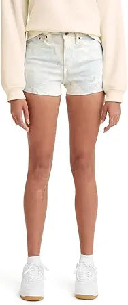 Levi's Women's High Rise Shorts with Edgy Frayed Hem Design