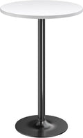 Round Bar Height Bistro Table 23.8 in Top - White Pub Table