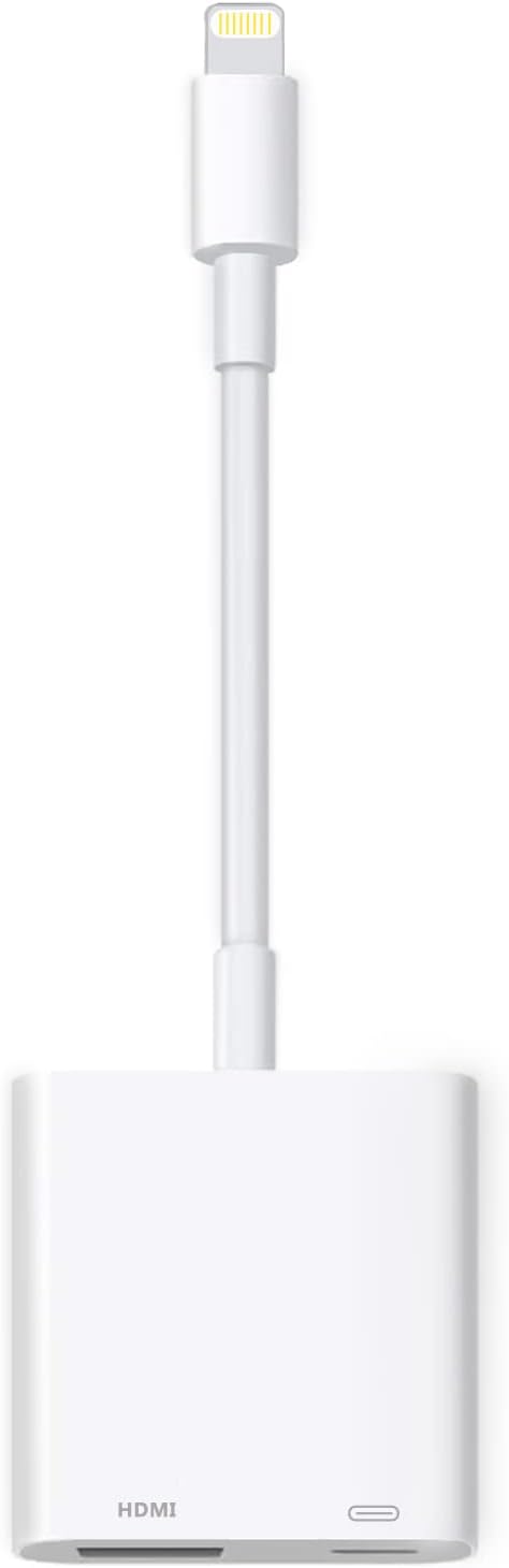 Apple MFi Certified HDMI Adapter - 1080P Sync Screen & Charging - Microwoo