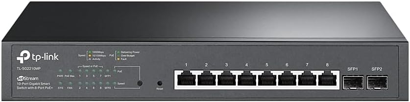 TP-Link TL-SG2210MP 10 Port Gigabit Smart Managed PoE Switch