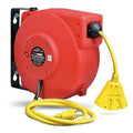 ReelWorks 40ft Retractable Extension Cord Reel for Indoor Use