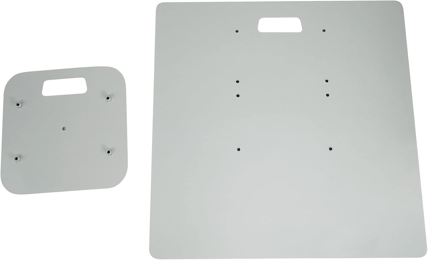 Rockville Top and Bottom White Totem Plates for RTP33-TV Setup