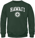 Barnesmith Crewneck Sweatshirt for College Heritage Logo - Soft Hawaii