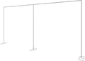 10x20ft Pipe and Drape Backdrop Stand Kit - Heavy Duty Adjustable
