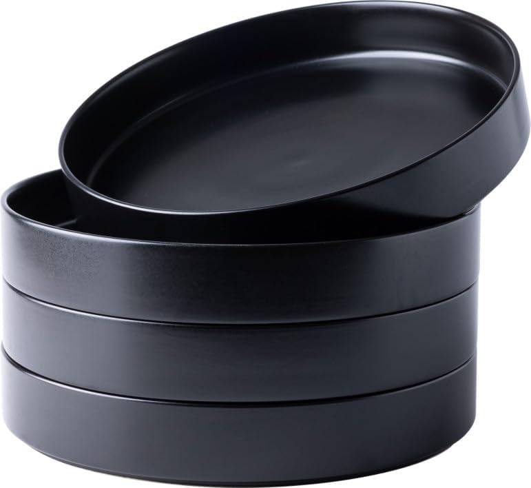 9.25 in Stoneware Pasta Bowls Set of 4 for Stylish Dining