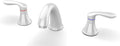 Bathroom Sink Faucet Widespread 3 Hole White - Durable, Easy Install