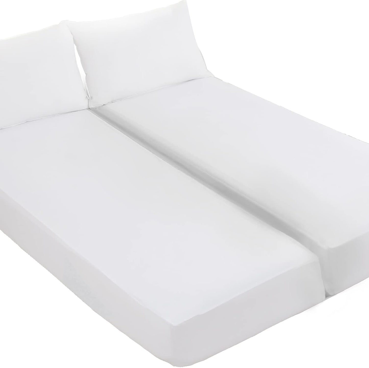 Kingnex Waterproof Split King Mattress Protector for Adjustable Beds