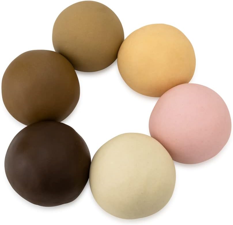 Hygloss Play Modeling Dough for Kids with Realistic Skin Tones