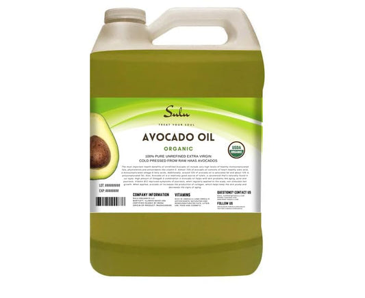 4 LBS Certified Organic Unrefined Extra Virgin Raw Avocado Oil