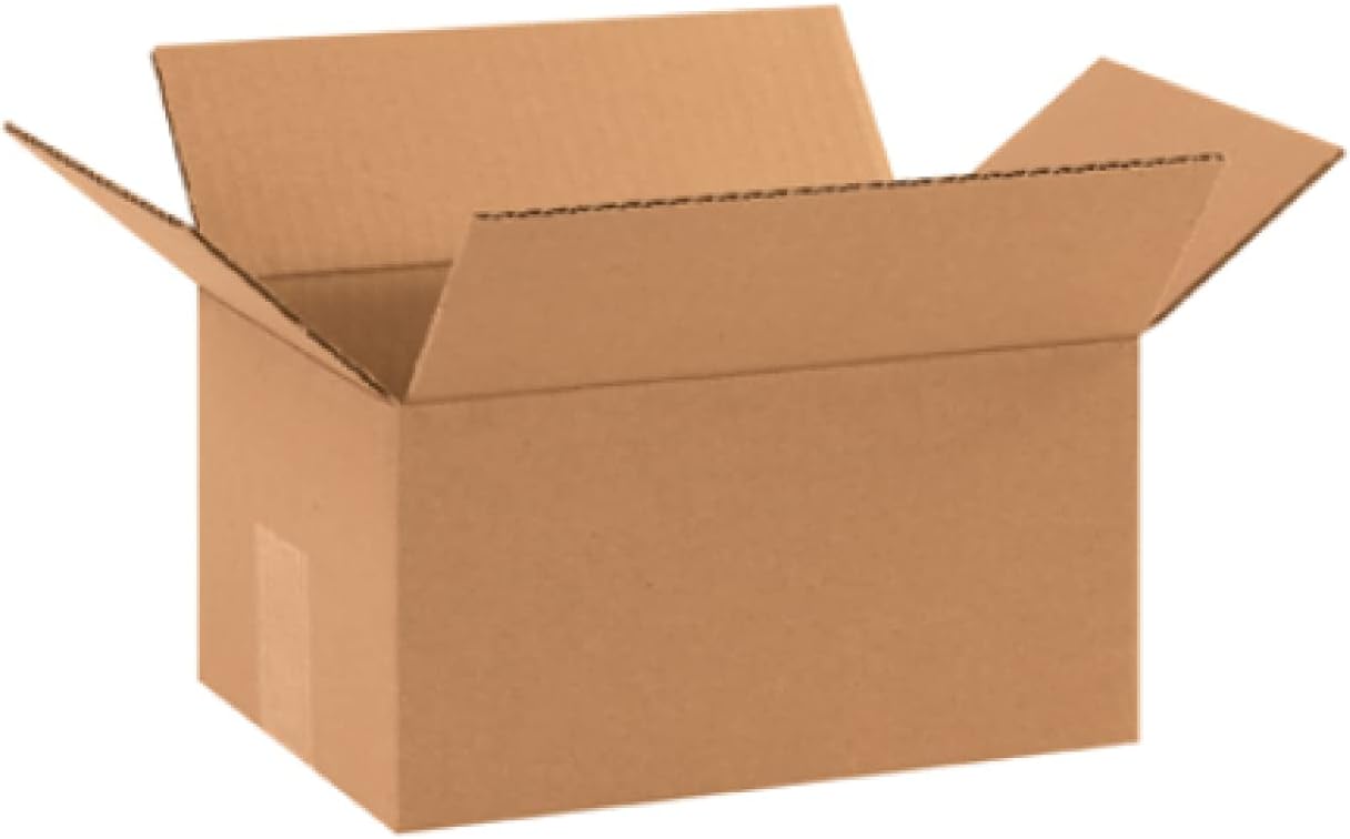 Secure Seal 50 Pack of 10x7x5 Corrugated Cardboard Boxes