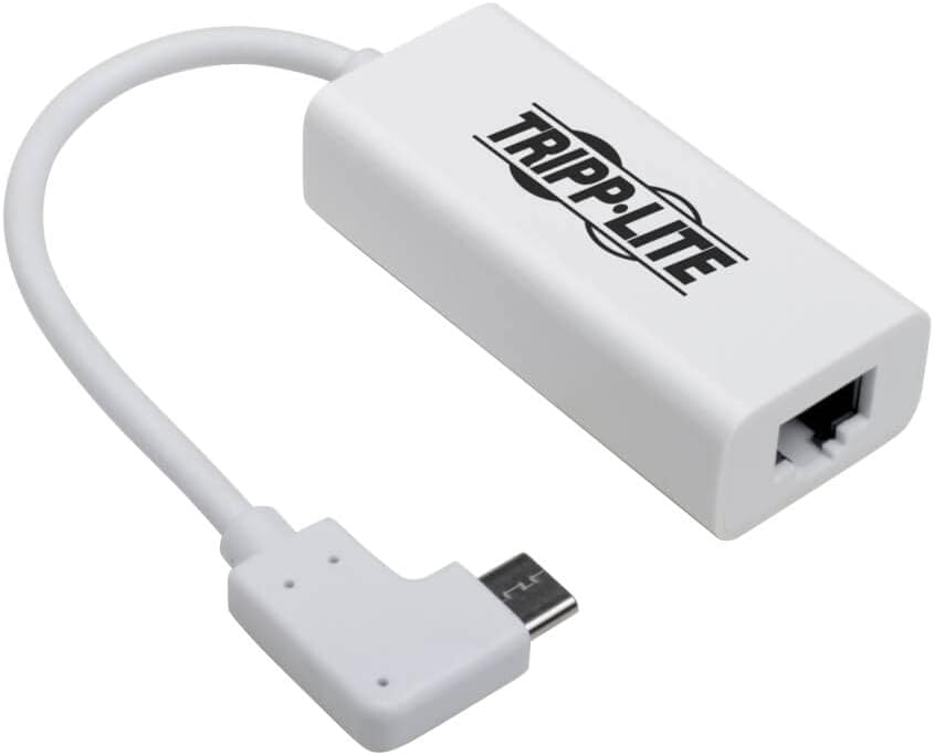 Tripp Lite Right Angle USB C to Ethernet Adapter for Fast Connectivity