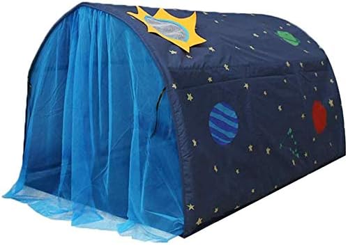Portable Galaxy Dream Bed Tent: Double Net Curtain, Carry Bag - Kids Indoor Fun!