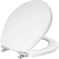 Mayfair Bennett Slow Close Toilet Seat with Chrome Hinges - Quiet