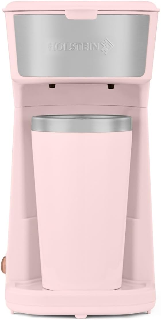 Enjoy Effortless Brewing with Holstein Pink Coffee Maker