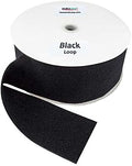 4ft Black Sew-On Loop Tape - Loop Side Only, Sold on 25 yd Rolls