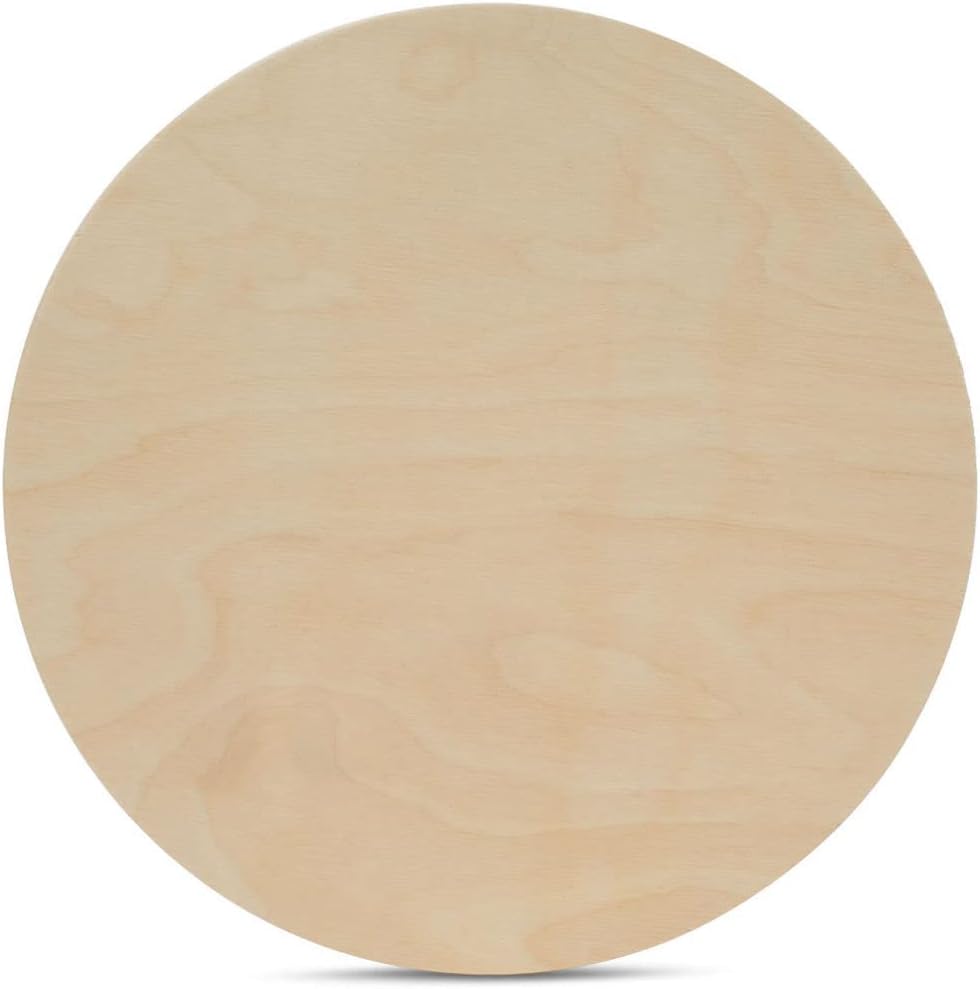 30 Inch Birch Plywood Circles for Crafting and DIY Projects